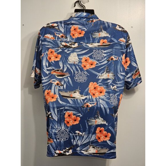 American Excellence Coast Guard High Tide Hawaiian Shirt - Picture 2 of 11